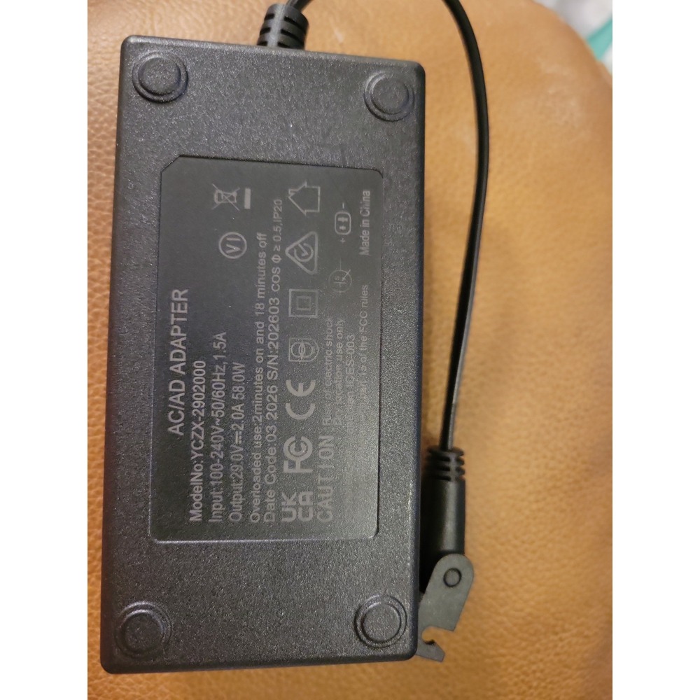 Universal Power Cord for Recliner Chair, 2-pin 29V 2A Recliner Power Supply W...